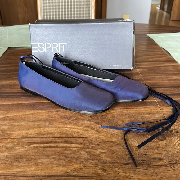 Esprit Shoes Esprit Ashley Irridescent Navy 40 Ballet Flats Size 0